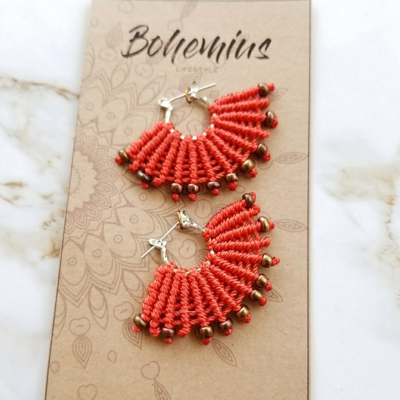 bohemins Jewelry - Handmade Knitted Earrings from El Salvador
